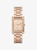 Michael Kors Essex Three-Hand Rose Gold Stainless Steel Watch MK4905 154466