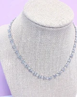 Bridal Silver Cubic Zirconia Necklace