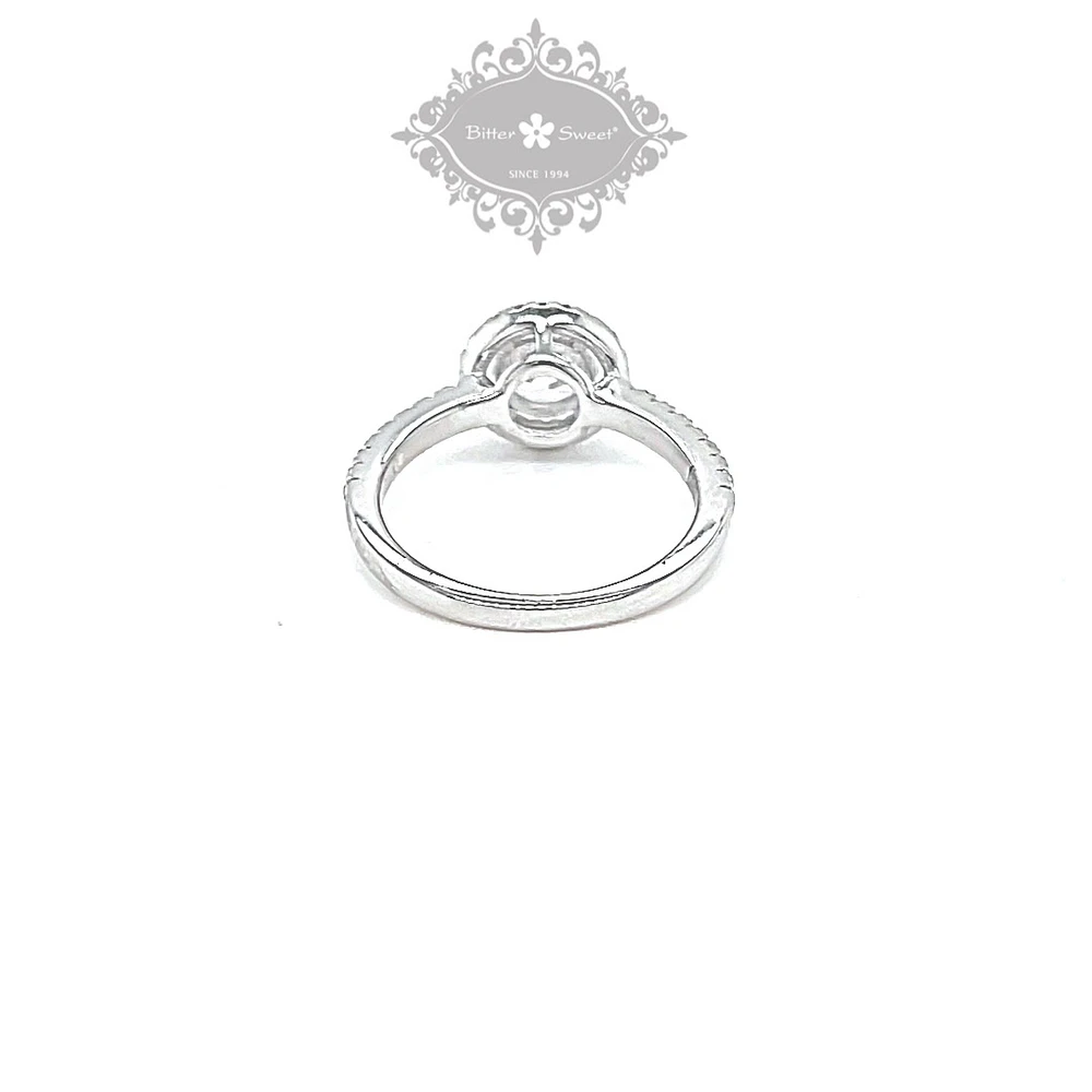 Sterling Silver Cubic Zirconia Round Ring 150246