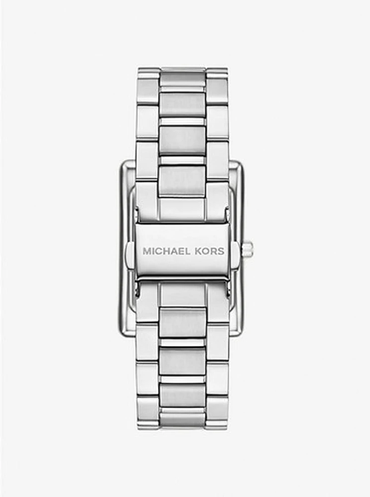 Michael Kors Essex Three-Hand Silver Stainless Steel Watch MK4906 154467