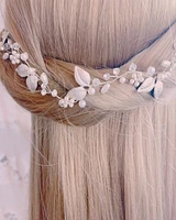Bridal Leaf Wire Gold Hair Vine 152420