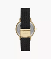 Armani Exchange Three-Hand Black Mesh Steel Watch 154679