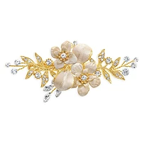 Bridal Gold Flower Hair Clip 137624