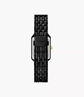 Fossil Raquel Three-Hand Date Black Stainless Steel Watch ES5385 154454