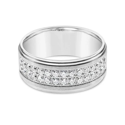 Men's Stainless Steel Silver 10mm Ring 148757