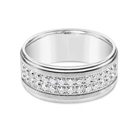Men's Stainless Steel Silver 10mm Ring 148757