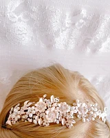 Bridal Rosegold Flower Headband 152451