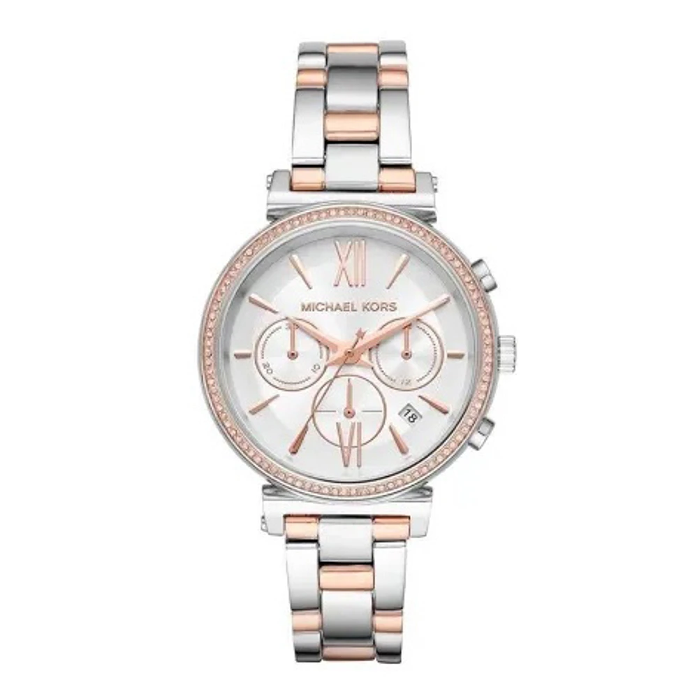 Michael Kors Sofie Chronograph Quartz White Dial Two Tone 131683