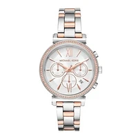 Michael Kors Sofie Chronograph Quartz White Dial Two Tone 131683