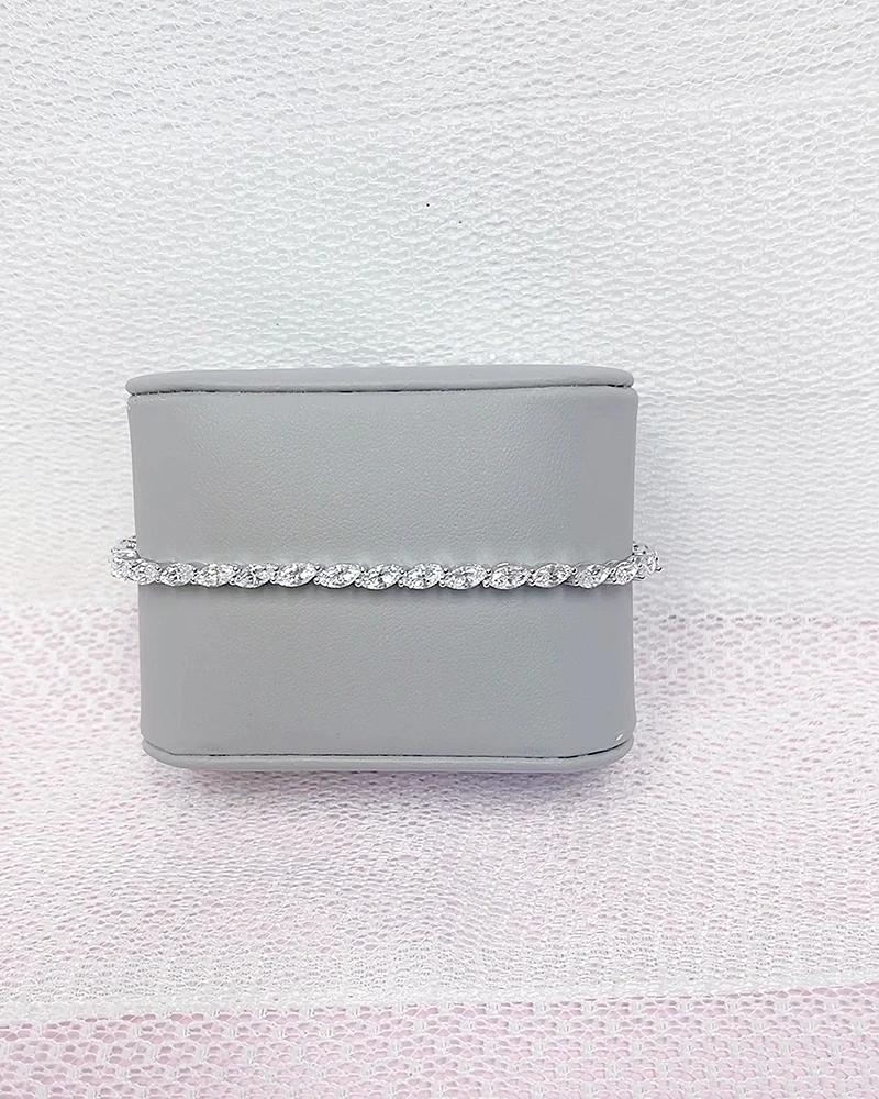 Sterling Silver Cubic Zirconia Tennis Bracelet 151079