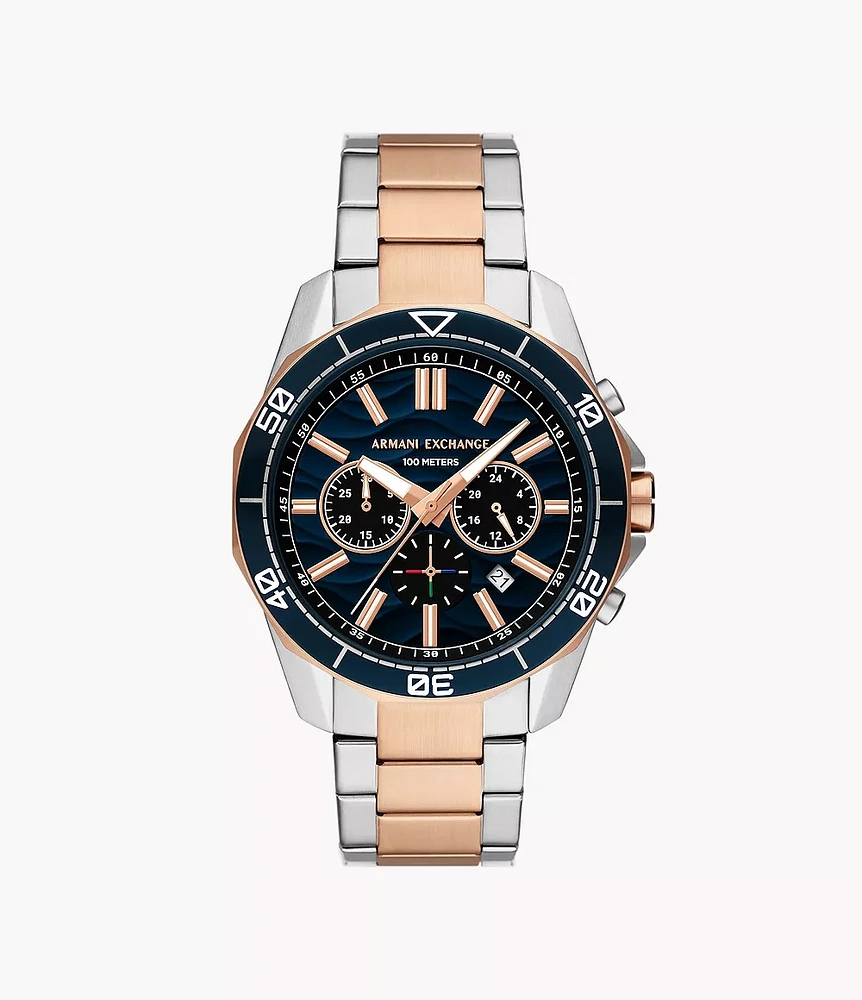 Armani Exchange Chronograph Two-Tone Stainless Steel Watch AX1965 154690