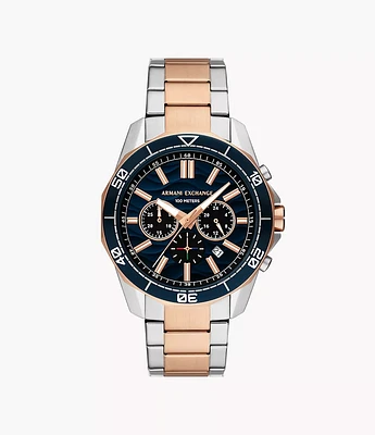 Armani Exchange Chronograph Two-Tone Stainless Steel Watch AX1965 154690