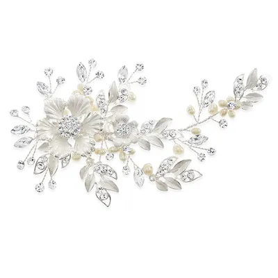 Bridal Silver Hair Clip 138497