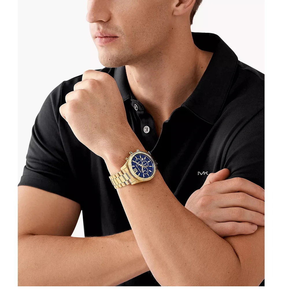 Michael Kors Oversized Lexington Gold Watch MK9153 154474