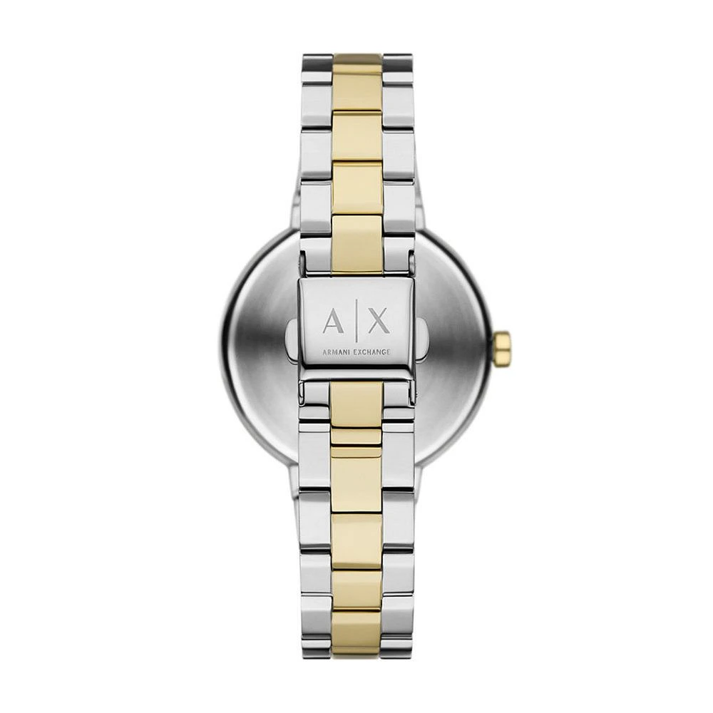 Armani Exchange Crystal Accent Two-Tone Green Dial 154682