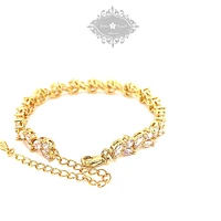Bridal Gold Cubic Zirconia Bracelet 142897