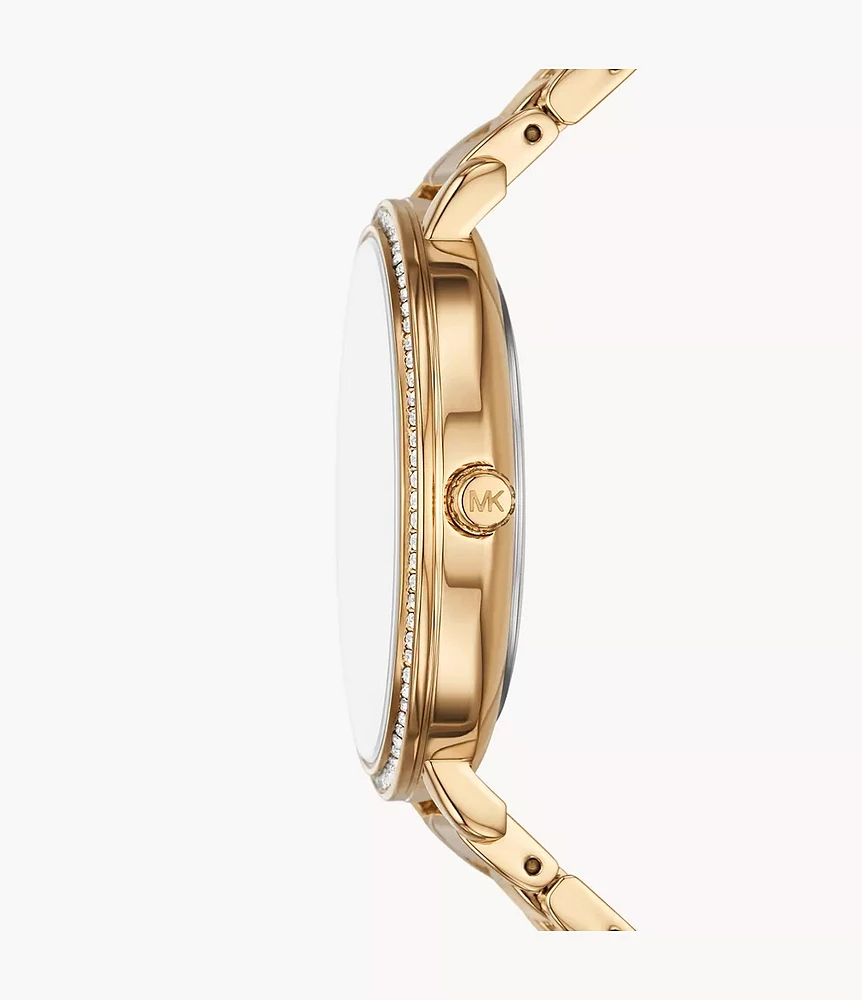 Michael Kors Pyper Three-Hand Gold-Tone Alloy Watch MK4666 154470