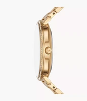 Michael Kors Pyper Three-Hand Gold-Tone Alloy Watch MK4666 154470