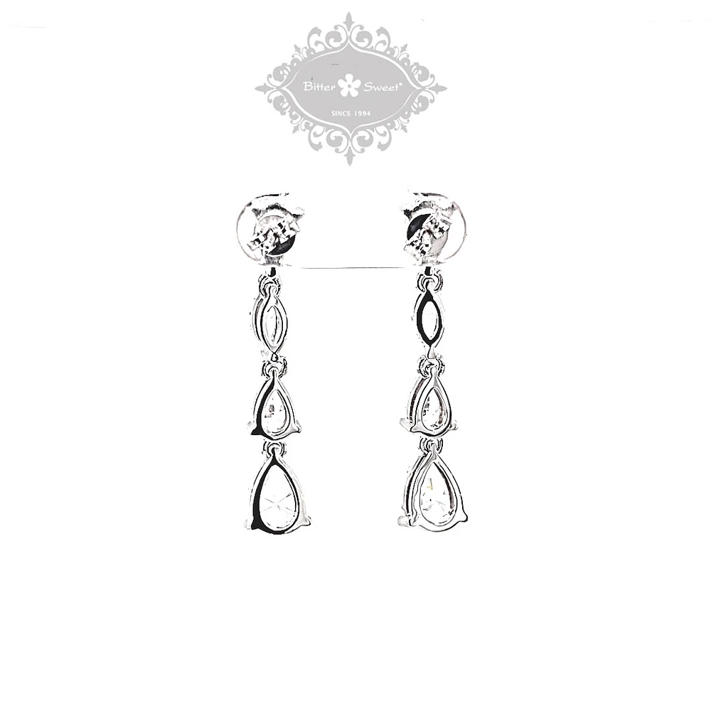 Sterling Silver Cubic Zirconia Earrings 151259