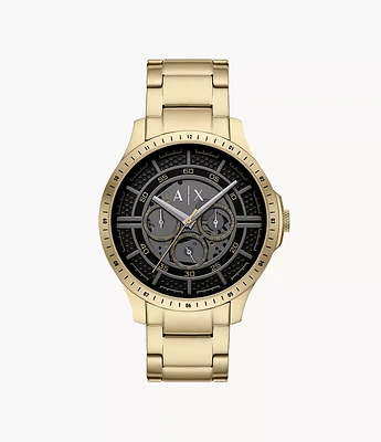 Armani Exchange Multifunction Gold-Tone Stainless Steel Watch 154686