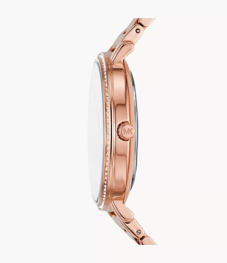 Michael Kors Pyper Three-Hand Rose Gold-Tone Alloy Watch MK4594 154469