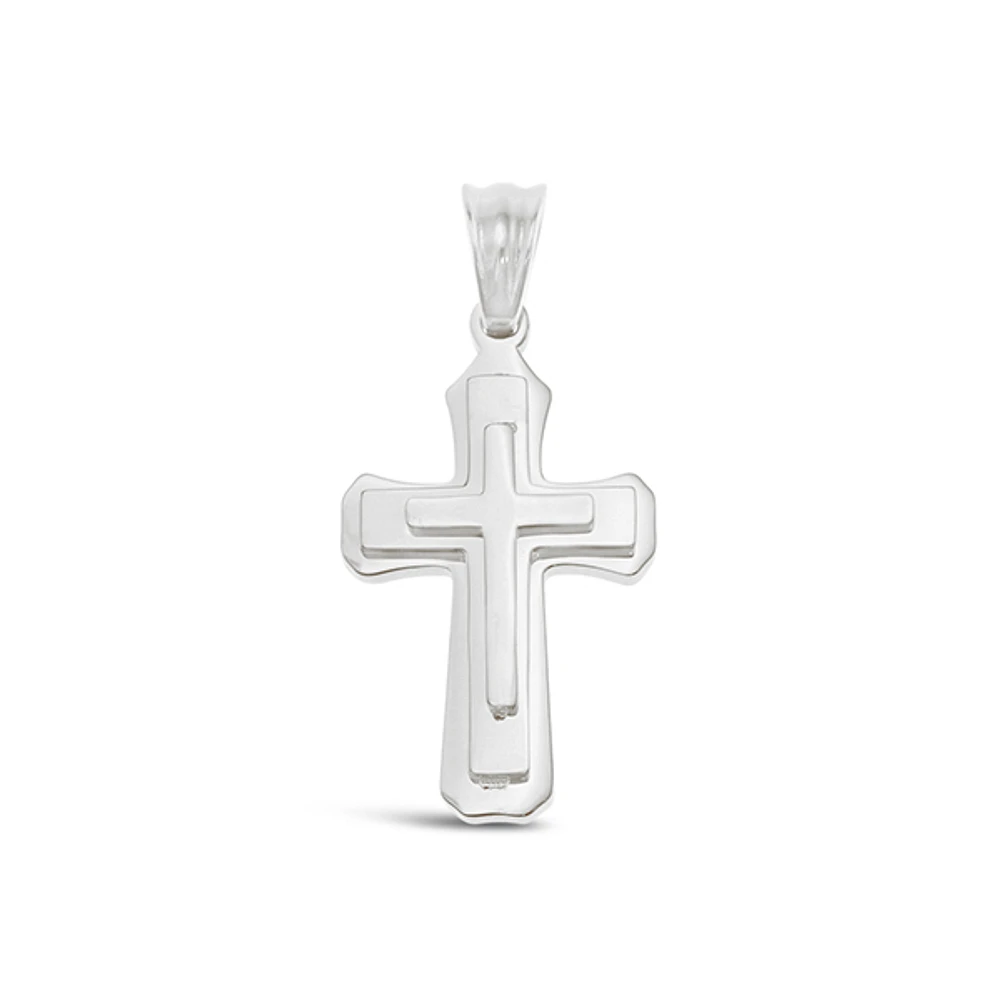 Stainless Steel Silver Cross Pendent 144106