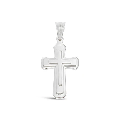 Stainless Steel Silver Cross Pendent 144106
