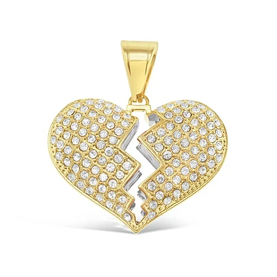 Stainless Steel Gold Heart Pendent 148751