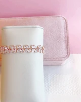 Bridal Cubic Zirconia Rosegold Bracelet