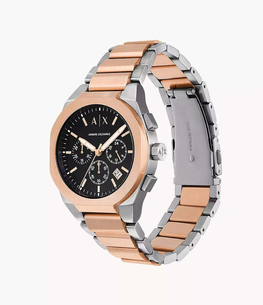 Armani Exchange Chronograph Two-Tone Stainless Steel Watch AX4181 153824