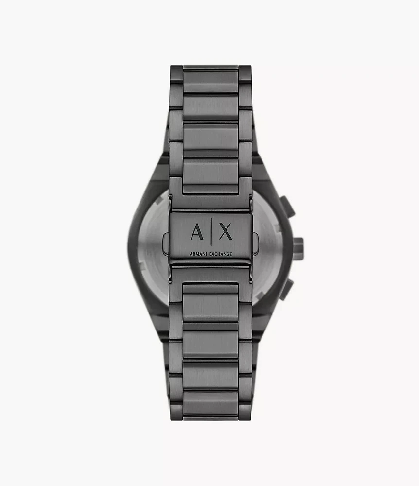 Armani Exchange Chronograph Gunmetal Stainless Steel Watch AX4182 154685