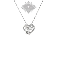 Sterling Silver Cubic Zirconia Mom Necklace