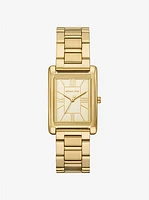 Michael Kors Essex Three-Hand Gold Stainless Steel Watch MK4904 154465