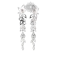 Bridal Silver Cubic Zirconia Drop Earrings 145936