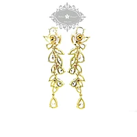 Gold Cubic Zirconia Drop Earrings 142877