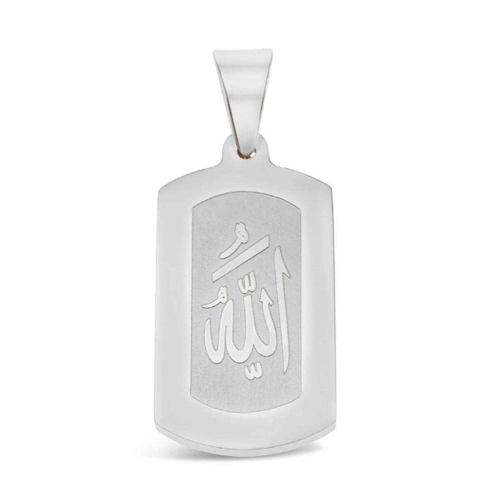 Stainless Steel Silver Allah Pendent 148753