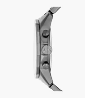 Armani Exchange Chronograph Gunmetal Stainless Steel Watch 154687