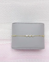 Gold Plated Sterling Silver Cubic Zirconia Bracelet 152239