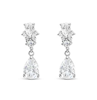 Bridal Silver Cubic Zirconia Earrings 155170