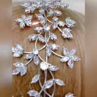 Bridal Silver Cubic Zirconia Headband