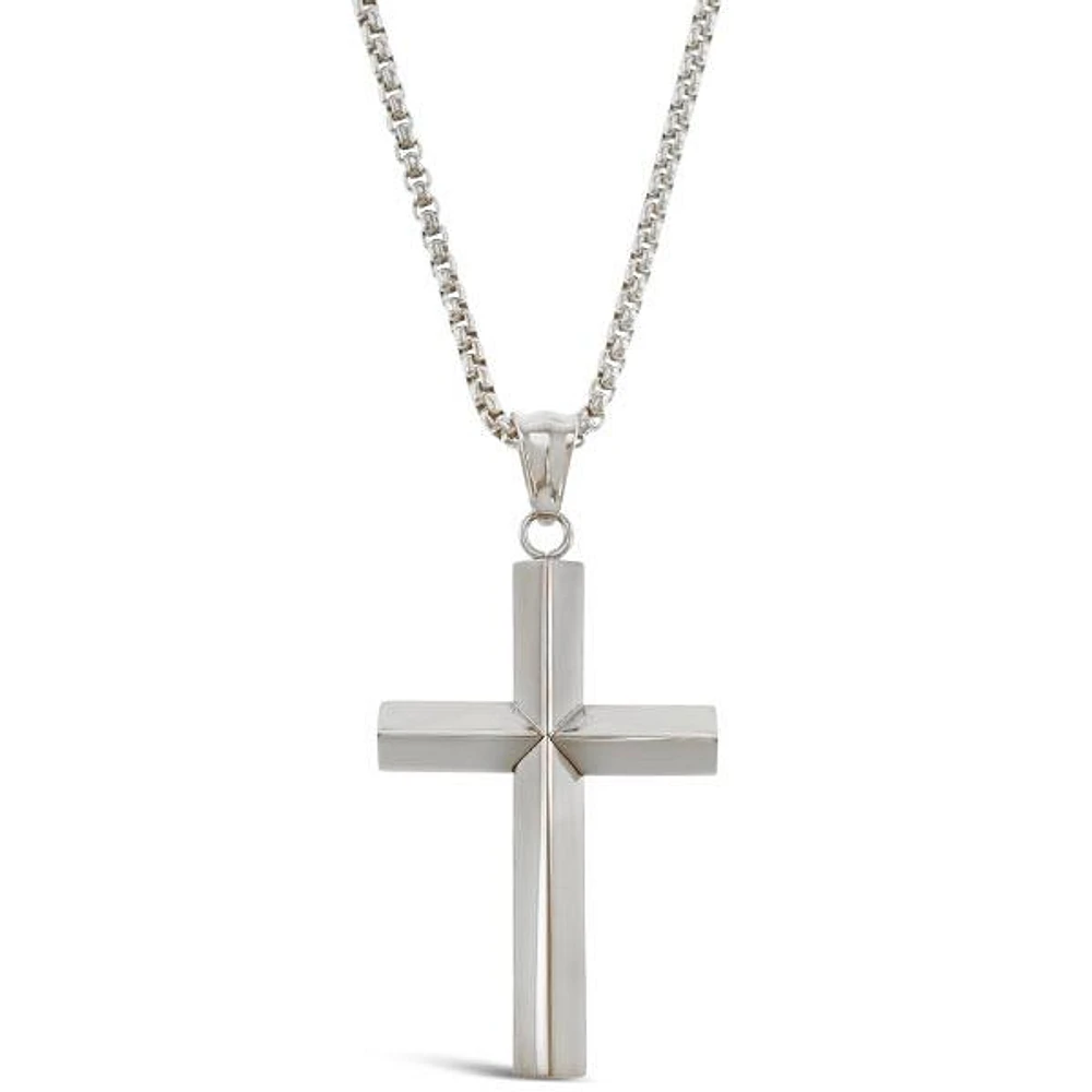 Stainless Steel Antique Cross Necklace 150156