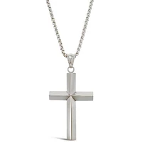 Stainless Steel Antique Cross Necklace 150156