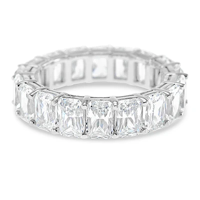 Sterling Silver Cubic Zirconia Eternity Ring