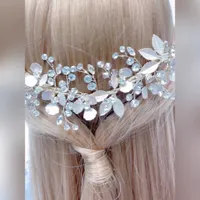 Bridal Flower Wire Gold Hairclip 146382