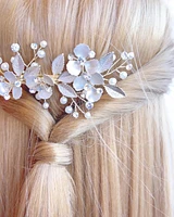 Gold Flower Hair Clip 137586