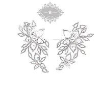 Bridal Flower Cubic Zirconia Earrings