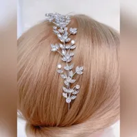 Bridal Silver Cubic Zirconia Headband 145822