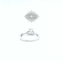 Sterling Silver Twist Cubic Zirconia Ring 153148