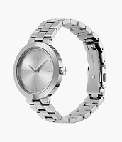 Armani Exchange Two-Hand Stainless Steel Silver Watch 154683