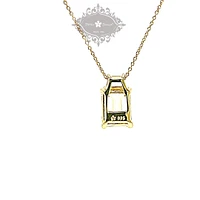Gold Plated Sterling Silver Cubic Zirconia Necklace
